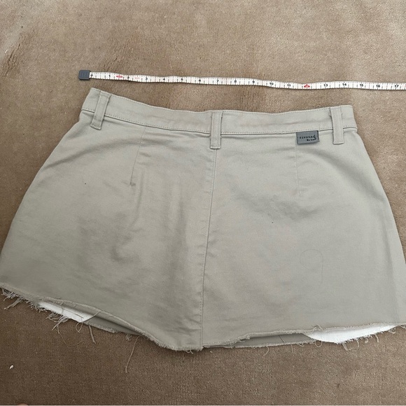 Miu Miu Inspired Mini Khaki Skirt - Picture 4 of 4